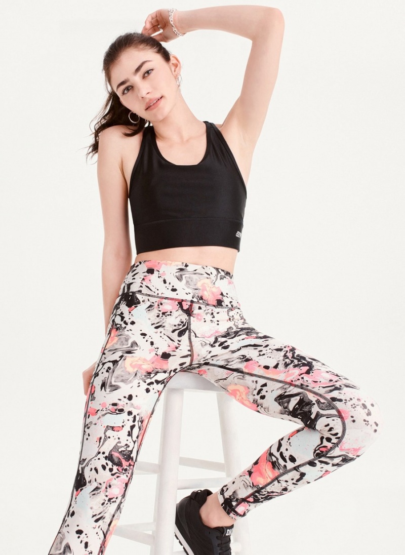 Women's Dkny Printed Leggings Black | Y5471412