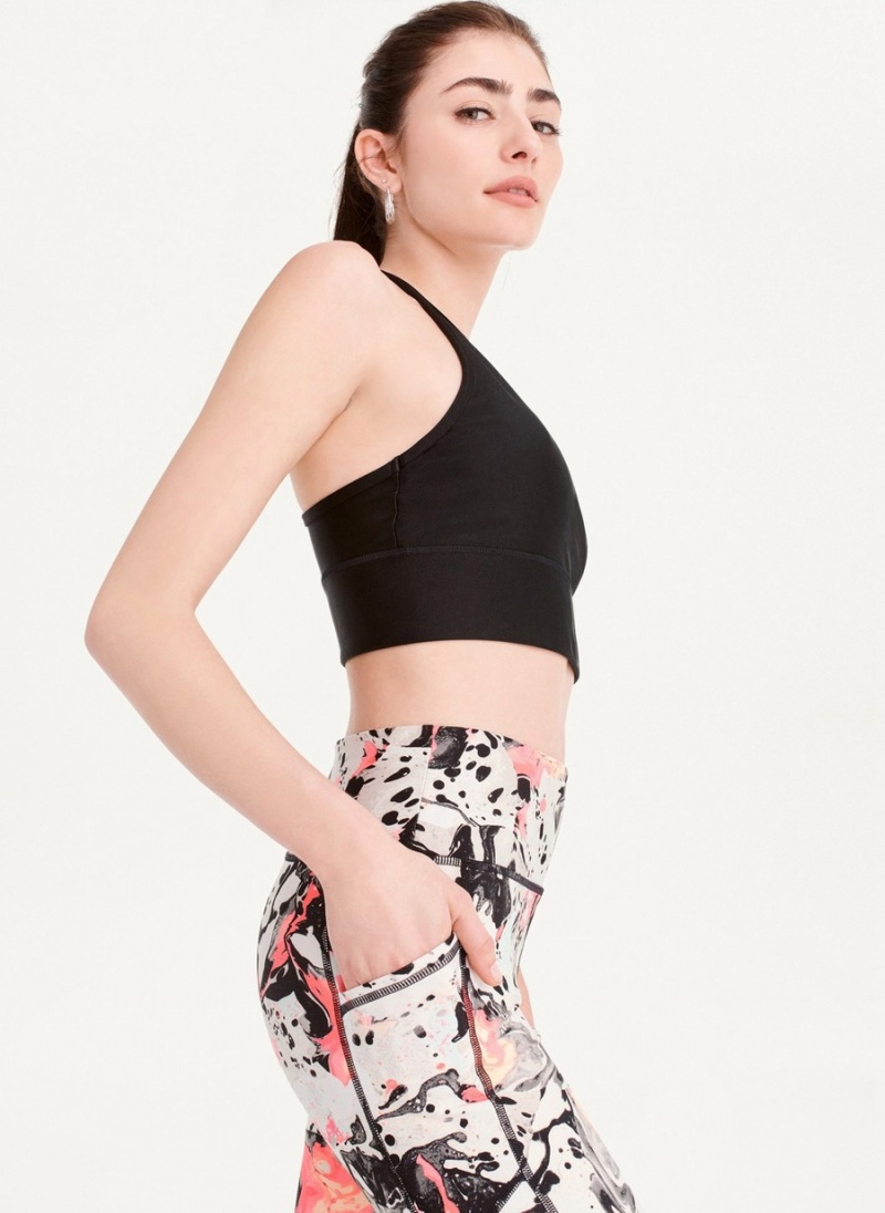 Women's Dkny Printed Leggings Black | Y5471412