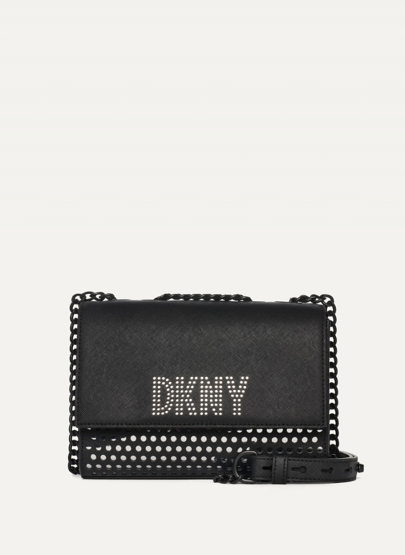 Women's Dkny Prospect Coated Canvas Large Tote Bags Black | I9567323