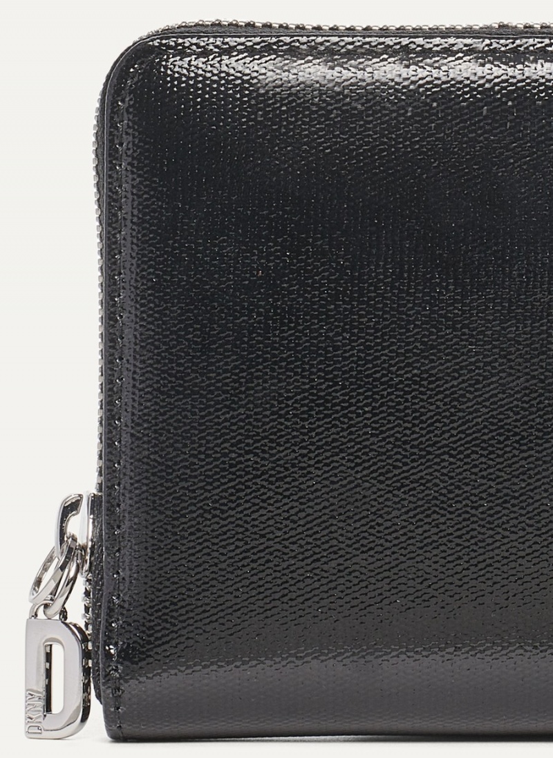 Women's Dkny Prospect Continental Zip Wallets Black | H8173297
