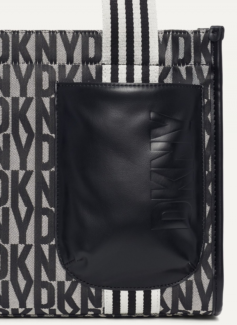 Women's Dkny Prospect Medium Tote Bags Black | W3574253
