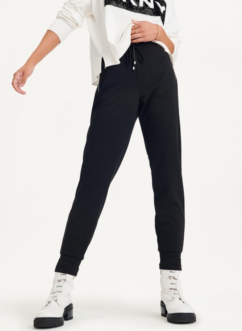 Women's Dkny Pull Ons Jogger Black | B2884139