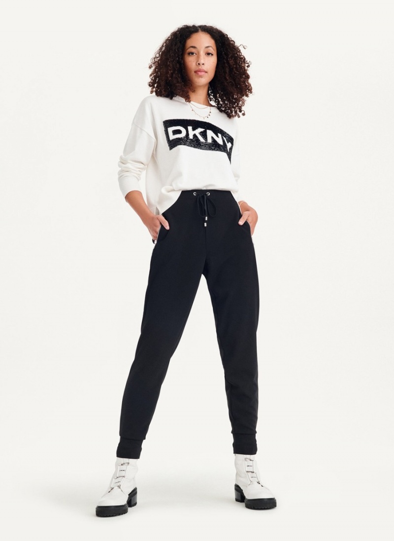 Women\'s Dkny Pull Ons Jogger Black | B2884139