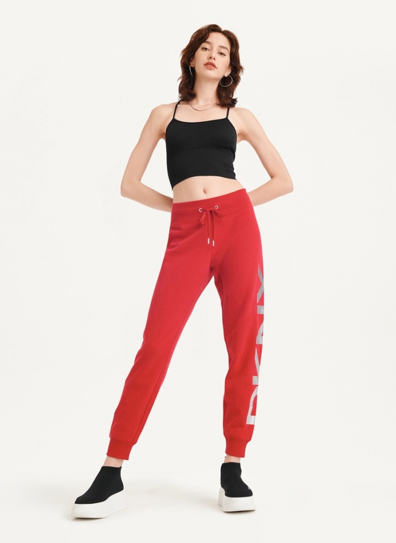 Women\'s Dkny Rib Knit Seamless Crop Tank Top Black | O7722230