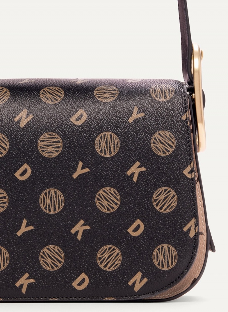 Women's Dkny Saddle Crossbody Bags Black | G2354135