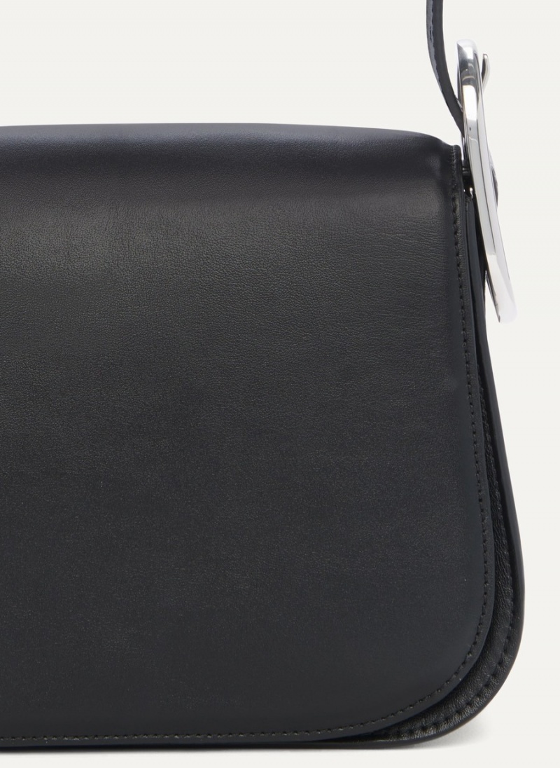 Women's Dkny Saddle Crossbody Bags Black | P5220877