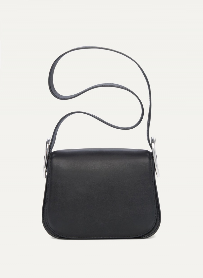 Women\'s Dkny Saddle Crossbody Bags Black | P5220877