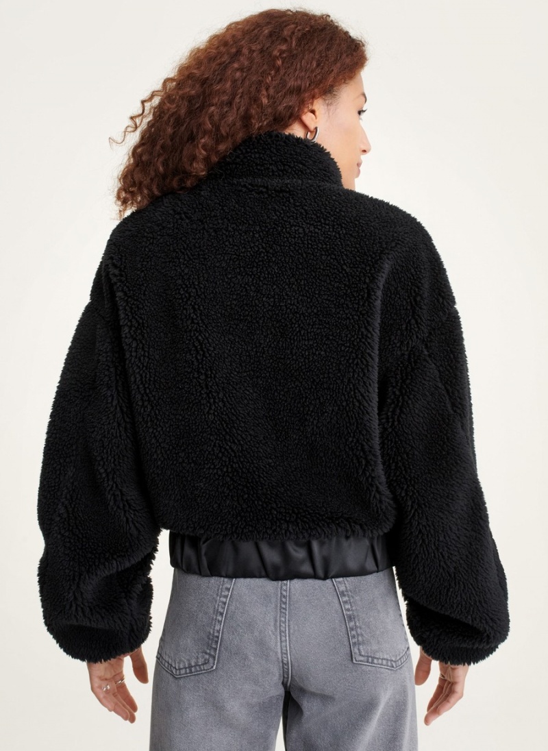 Women's Dkny Satin Details Jackets Black | X4391005