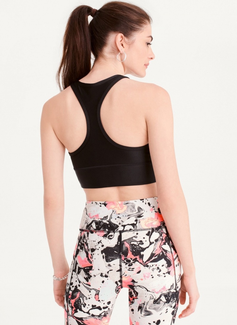 Women's Dkny Scoop Neck Sports Bra Black | W0808899