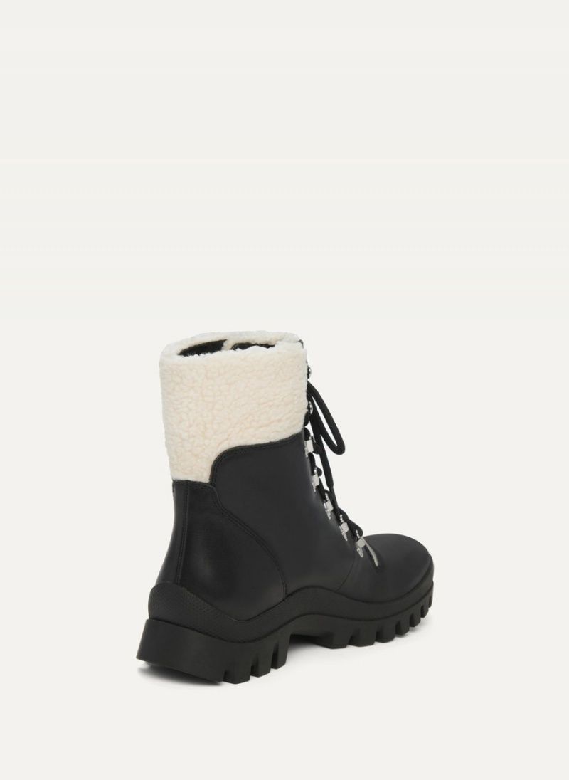 Women's Dkny Shearling Ski Boots Black | D4944972