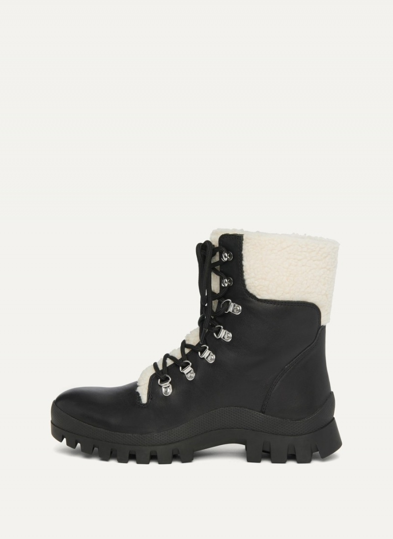 Women\'s Dkny Shearling Ski Boots Black | D4944972