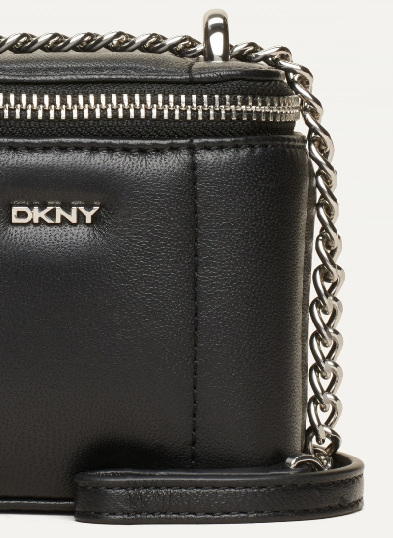 Women's Dkny Sherpa Sina Flap Shoulder Bags Black | K3546334