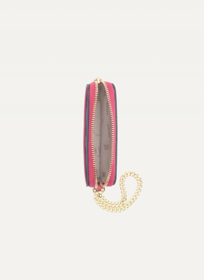 Women's Dkny Sidney Card Pouches Pink | U8670893