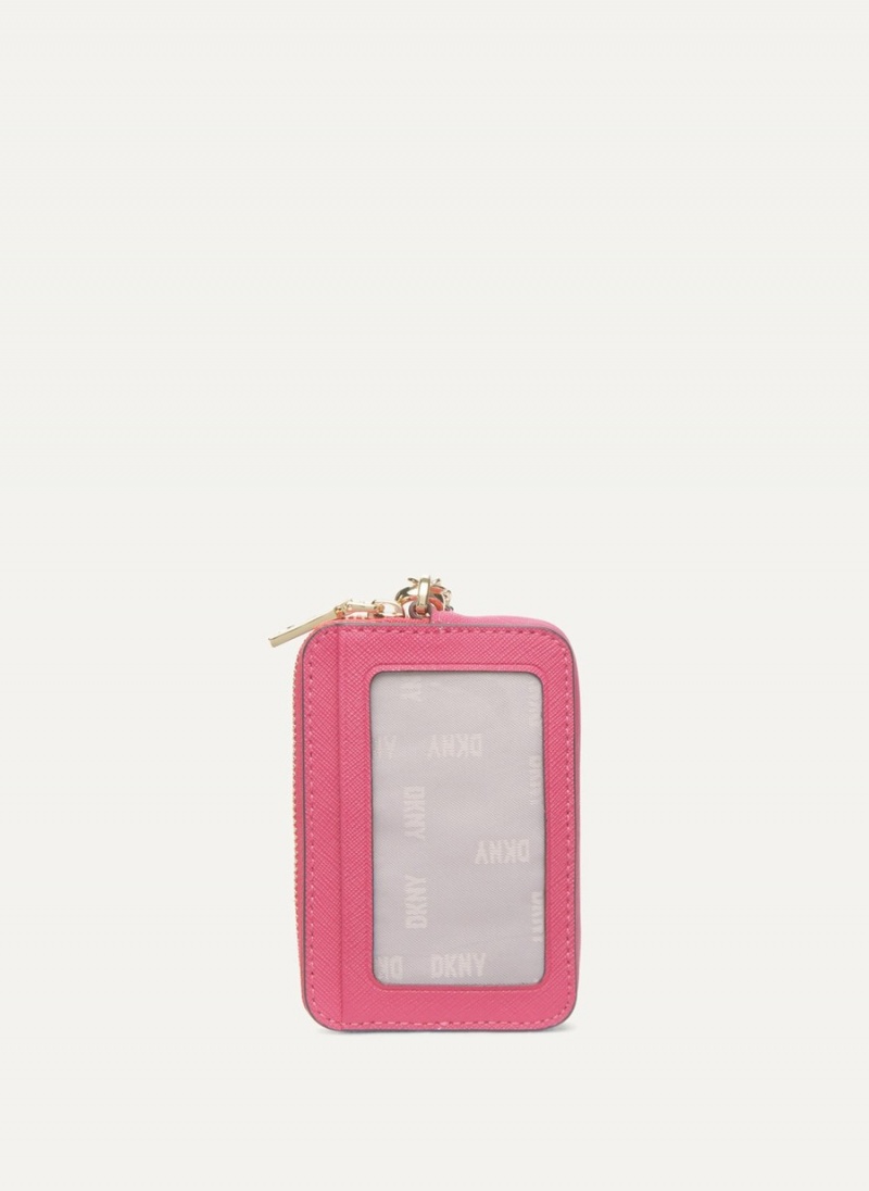 Women's Dkny Sidney Card Pouches Pink | U8670893