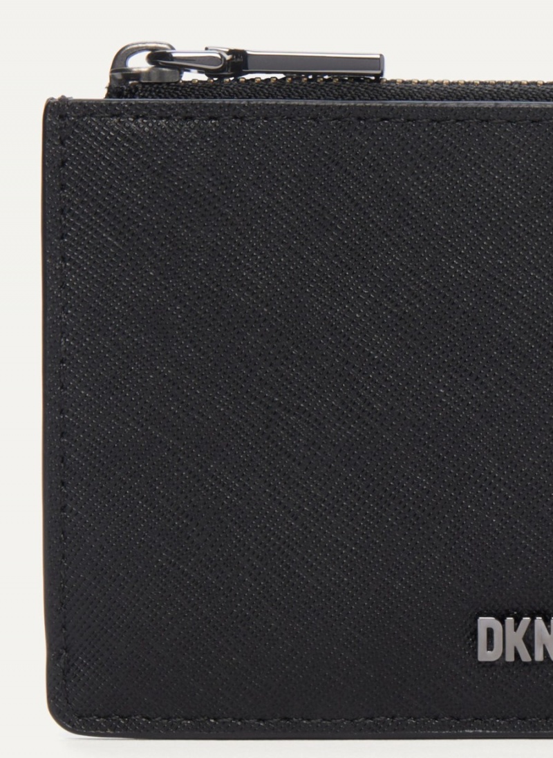 Women's Dkny Sidney Key Card Case Black | T4997742