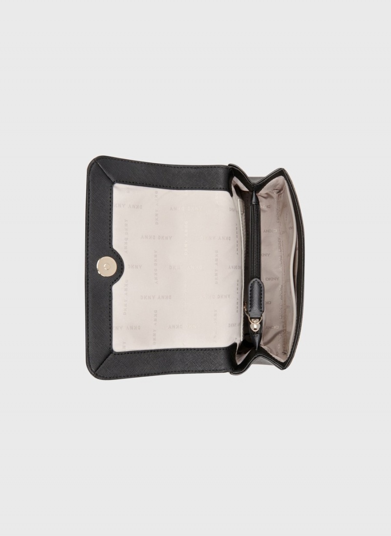 Women's Dkny Sina Shoulder Flap Crossbody Bags Grey | Y2948856