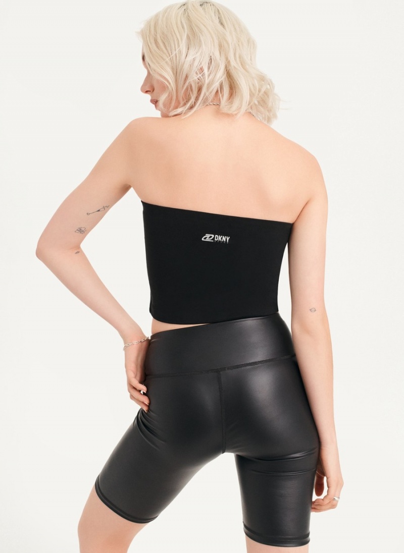 Women's Dkny Solid Tube Tank Top Black | Q4718799