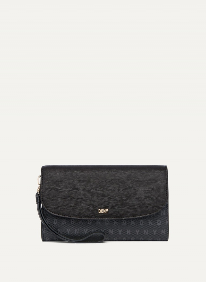 Women\'s Dkny Sydney Wallets Black | S9977204