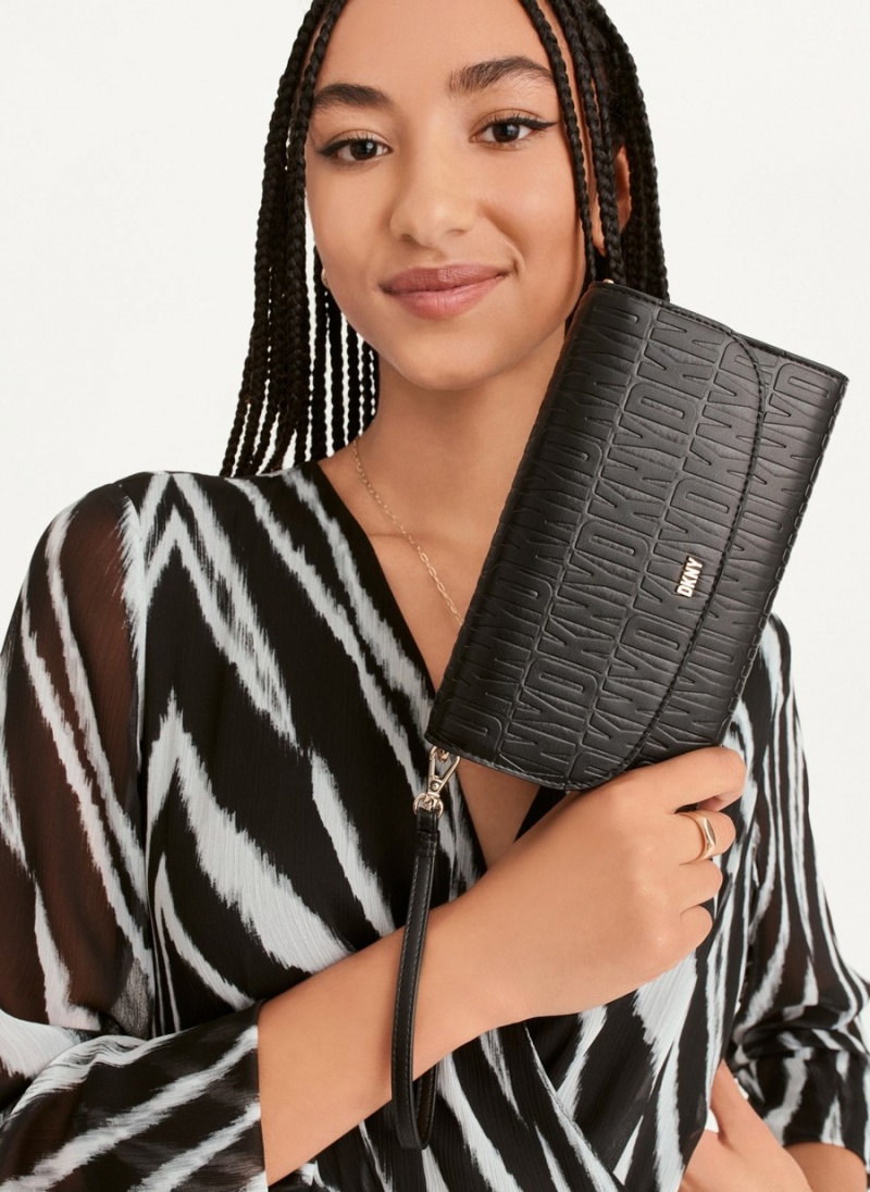 Women\'s Dkny Sydney Wallets Black | Z2887682