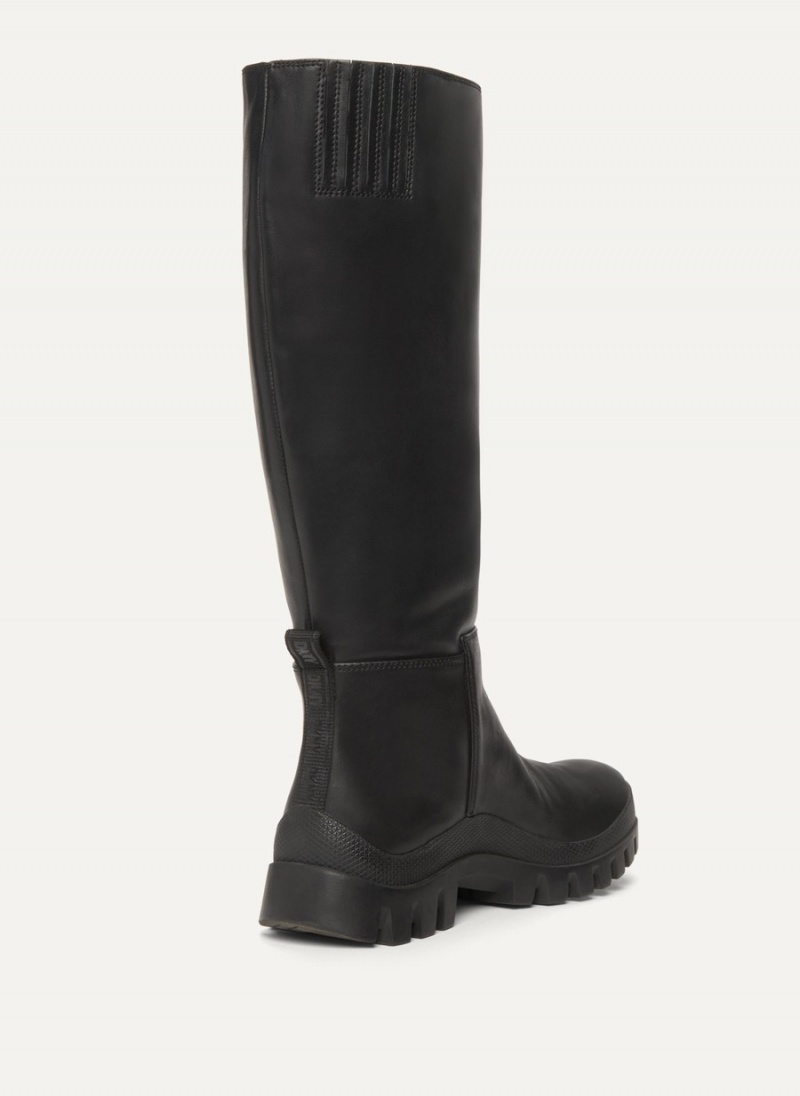 Women's Dkny Tall Lug Sole Boots Black | K8052966