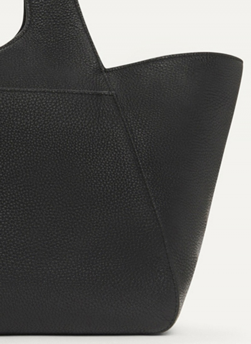 Women's Dkny The Medium Effortless Tote Bags Black | I0055995