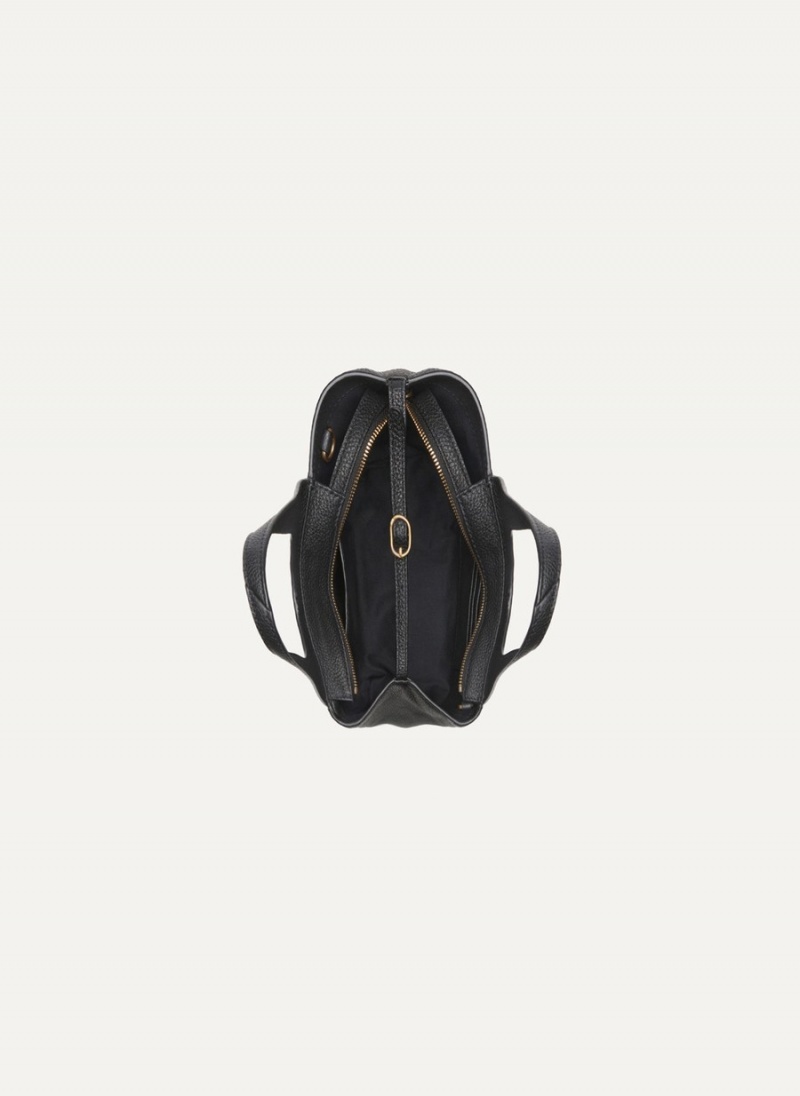 Women's Dkny The Mini Effortless Tote Bags Black | V2548919