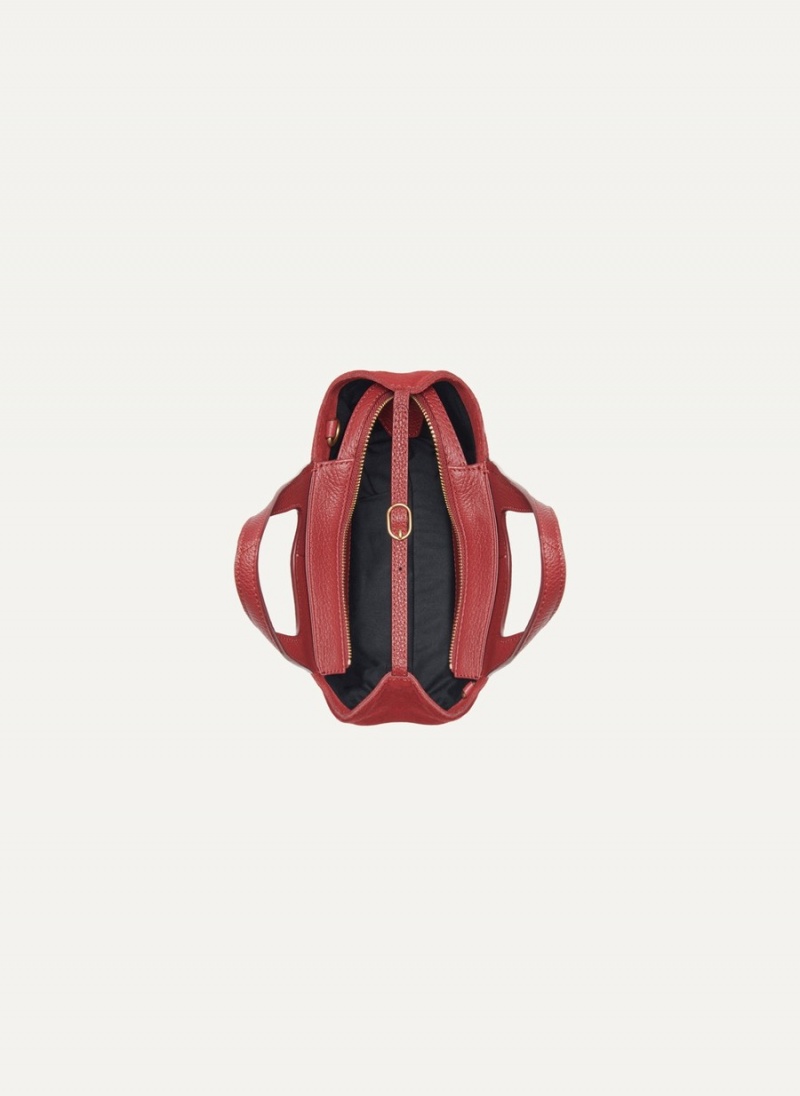 Women's Dkny The Mini Effortless Tote Bags Red | L4726474
