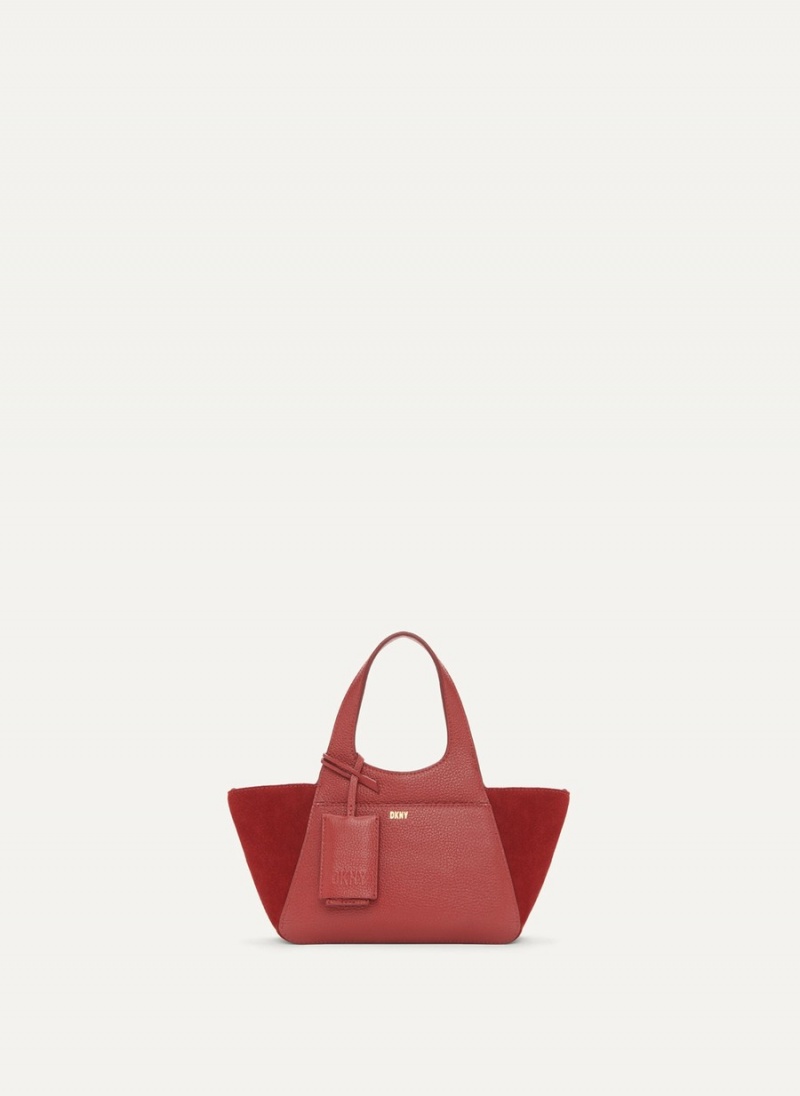Women's Dkny The Mini Effortless Tote Bags Red | L4726474