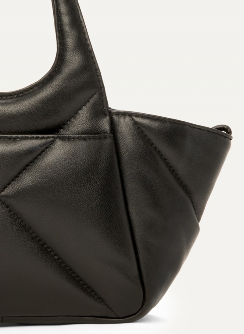 Women's Dkny The Mini Quilted Effortless Tote Bags Black | J5203524