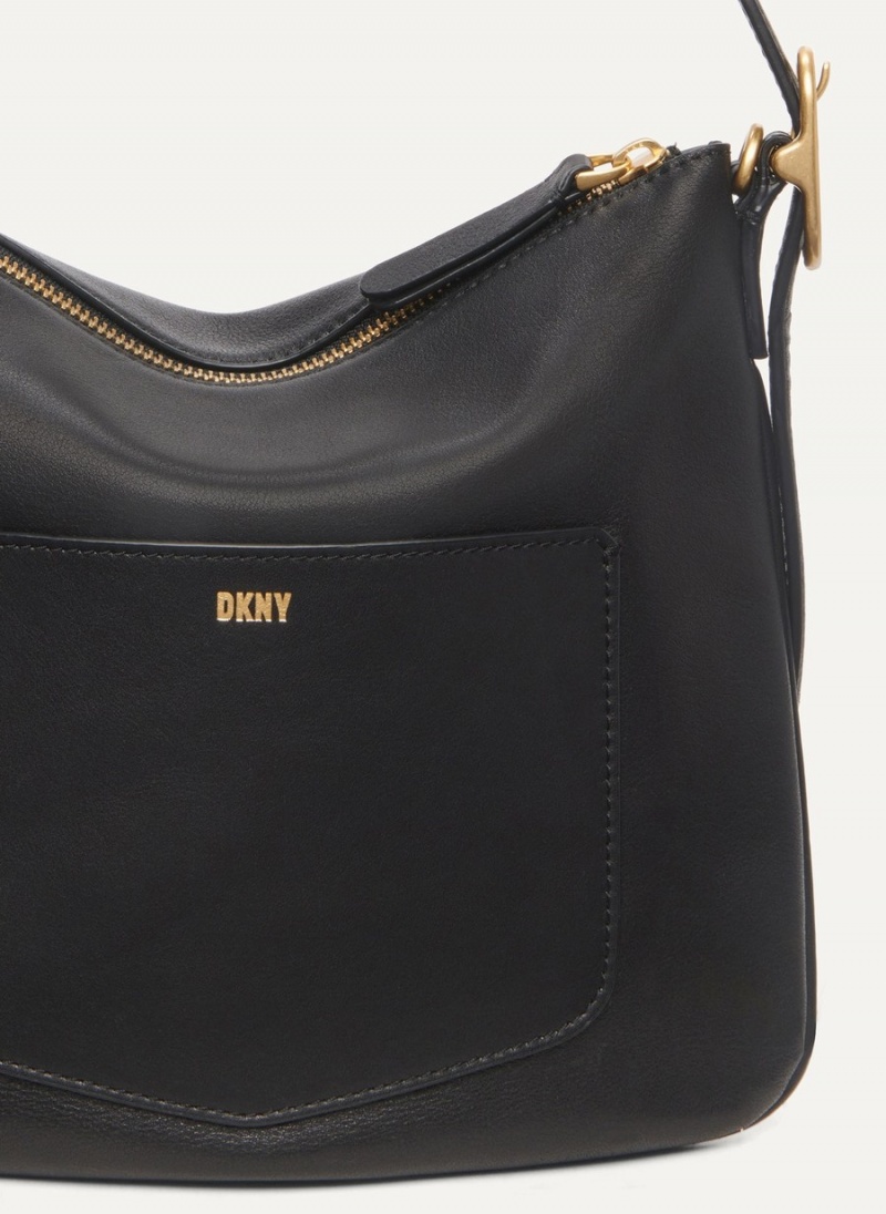Women's Dkny The Small Optimist Shoulder Bags Black | F2217520