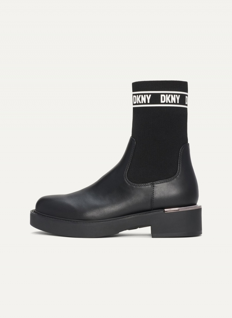 Women\'s Dkny Tully Slip On Booties Black | P2567975