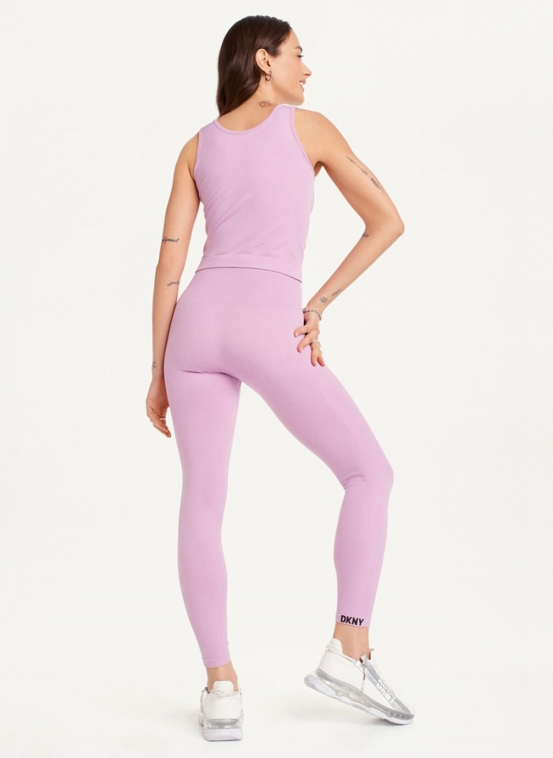 Women's Dkny Twill Seamless Leggings Black | Q4704724