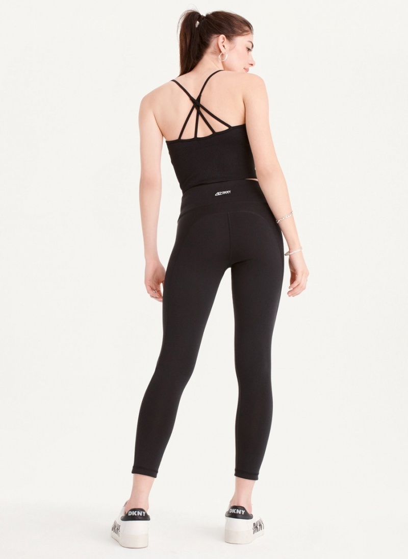 Women's Dkny Ultra Compression High Waisted Tight Black | F5171444