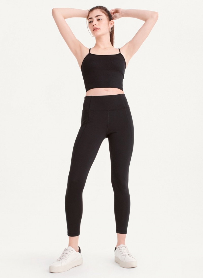 Women\'s Dkny Ultra Compression High Waisted Tight Black | F5171444