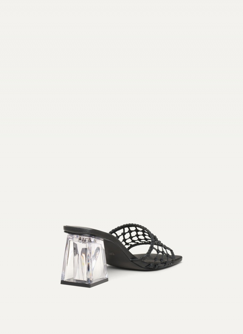 Women's Dkny Vittoria Heel Sandals Black | V3387343