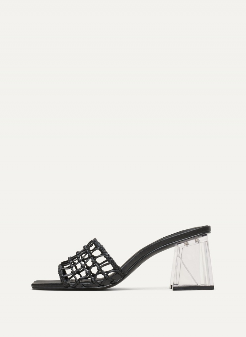 Women\'s Dkny Vittoria Heel Sandals Black | V3387343