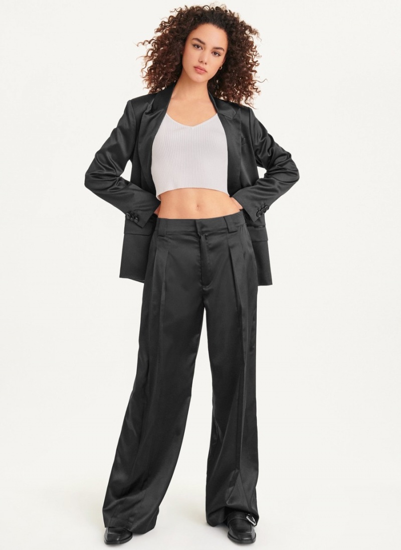 Women's Dkny Wide Leg Pants Black | K8066201
